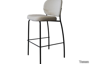 ELI UPHOLSTERED - Upholstered high fabric stool _ Tonon