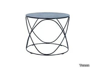 GRACE - Round steel coffee table _ Tonon