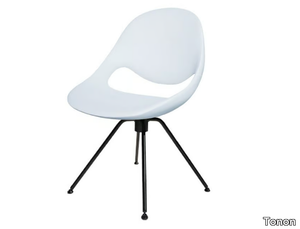 LITTLE MOON SOFT TOUCH - Swivel trestle-based polyurethane chair _ Tonon