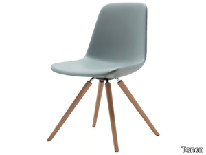 STEP SOFT TOUCH - Integral polyurethane foam chair with wooden legs _ Tonon