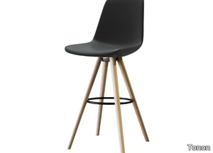 STEP SOFT TOUCH - High polyurethane stool with footrest _ Tonon