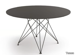 ARCOS - Round linoleum dining table _ Tonon