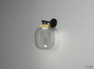 LEGIER - Blown glass wall lamp with fixed arm _ Tooy