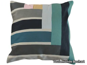 BAND - Striped square fabric cushion _ Toulemonde Bochart