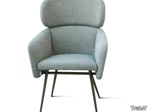 BALÙ-XL-MET - Fabric armchair with armrests _ TrabA'