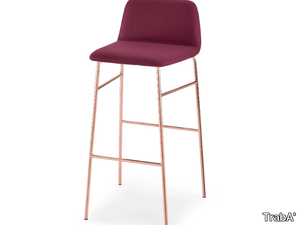 BARDOT MET - Fabric barstool with footrest _ TrabA'