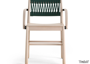 JULIE - Beech chair with armrests open back _ TrabA'