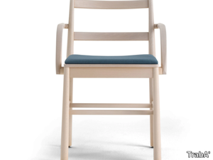 JULIE - Beech chair with integrated cushion _ TrabA'