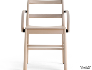 JULIE - Beech chair with armrests _ TrabA'