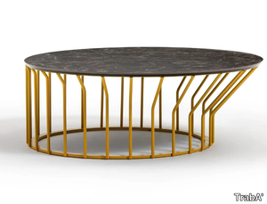 JUMP - Round low metal coffee table for living room _ TrabA'