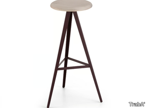 AKY - High wooden barstool _ TrabA'