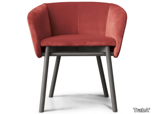 BALÙ - Fabric chair with armrests _ TrabA'