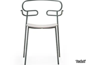 GENOA - Open back beech and metal chair _ TrabA'