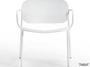 METIS DOT - Metal easy chair with armrests _ TrabA'