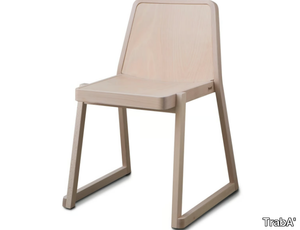 ROXANNE - Sled base wooden chair _ TrabA'