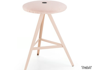 AKY - Low fabric stool with footrest _ TrabA'