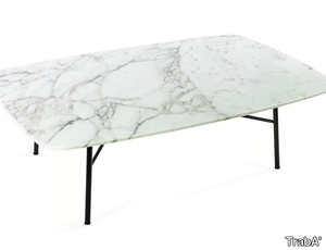 YUKI - Rectangular marble coffee table _ TrabA'