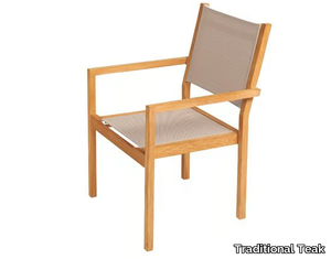 KATE - Stackable teak garden chair _ Traditional Teak