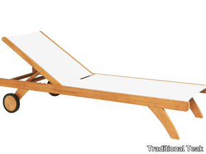 KATE - Recliner teak sun lounger _ Traditional Teak