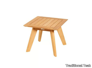 LUNA - Teak garden side table _ Traditional Teak