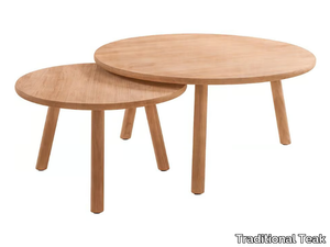 MARCELLA - Round teak coffee table _ Traditional Teak