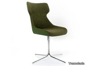 CAMILA - Swivel upholstered with 4-spoke base chair _ Tremolada