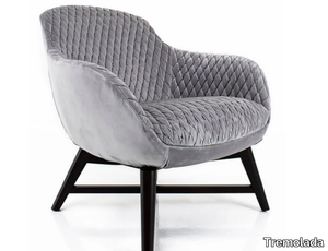 MILEY - Fabric armchair with armrests _ Tremolada