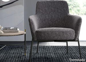 LEXY - Fabric armchair with armrests _ Tremolada