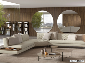 THEA - Corner sectional modular velvet sofa _ Tremolada