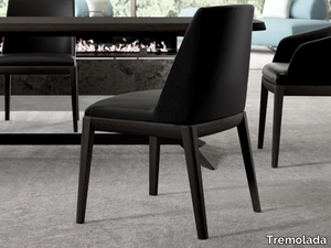 TINA - Upholstered leather chair _ Tremolada