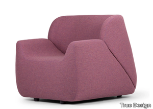 ALADDIN - Fabric armchair with armrests _ True Design