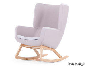 ARCA LOUNGE - Rocking armchair high-back _ True Design