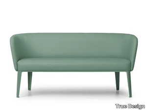 CLARA - Leather small sofa _ True Design