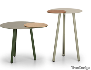 CLOUD - Round side table with tray _ True Design