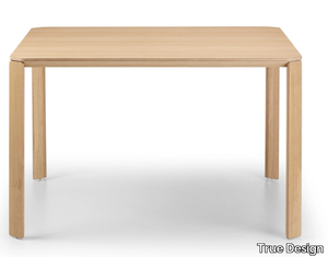 ERMETE - Square wooden table _ True Design