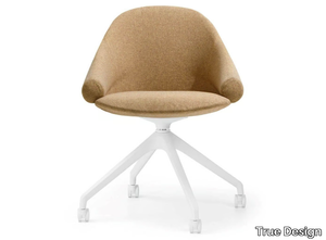 FENDER FD 4096R - Swivel fabric chair with castors _ True Design