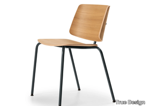 TAO - Aluminium and wood chair _ True Design