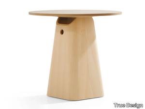 NOMADE - Round multi-layer wood table _ True Design