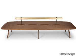 WING LIBRARY - Solid wood library table _ True Design