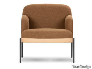 ABISKO - Fabric easy chair with armrests _ True Design