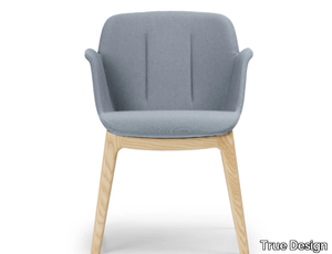 HIVE - Fabric chair with armrests _ True Design