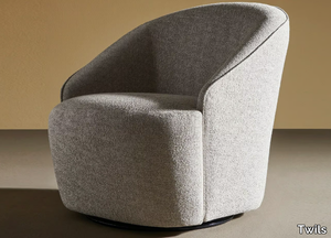 JOLIE - Swivel fabric armchair _ Twils