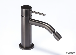 TEVERE - Stainless steel bidet mixer with swivel spout _ Tubico