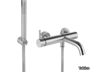 NILO - Single handle stainless steel bathtub mixer with diverter _ Tubico