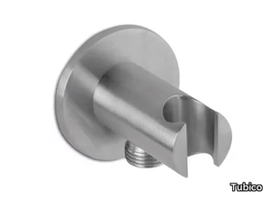 NILO - Stainless steel handshower holder with wall supply elbow _ Tubico