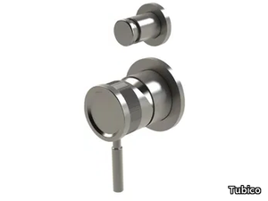 VOLGA - 2 hole stainless steel shower mixer with diverter _ Tubico