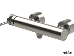 VOLGA - 2 hole wall-mounted external stainless steel bathtub mixer _ Tubico