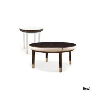 Noir round coffee tables