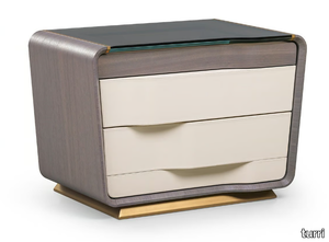 MELTING LIGHT - Rectangular bedside table with drawers _ Turri