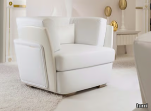 BLANCHE - Leather armchair _ Turri